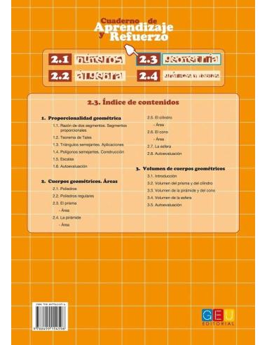 Cuaderno de aprendizaje y refuerzo 2.3: Geometría
