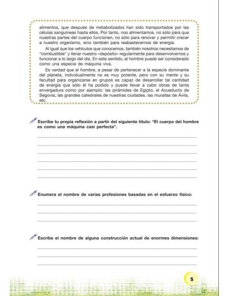 Palabras. Expresión y vocabulario · Nivel 1. Cuaderno 1: El ser humano. Cuerpo y persona