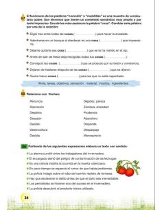Palabras. Expresión y vocabulario · Nivel 1. Cuaderno 3: El mundo vegetal 2