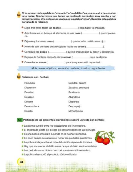Palabras. Expresión y vocabulario · Nivel 1. Cuaderno 3: El mundo vegetal