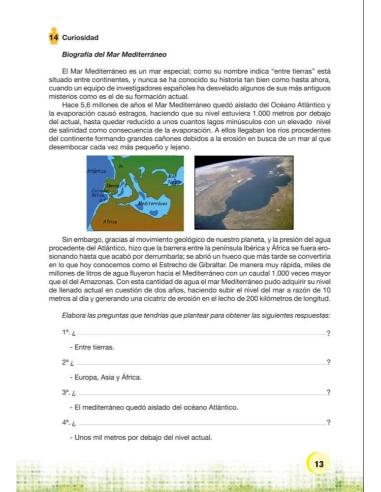 Palabras. Expresión y vocabulario · Nivel 1. Cuaderno 7: Agua, paisaje y clima