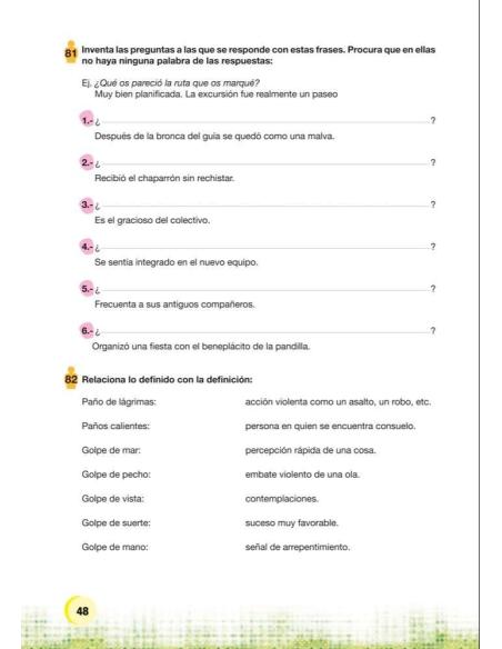 Palabras. Expresión y vocabulario · Nivel 1. Cuaderno 8: Deporte y juego
