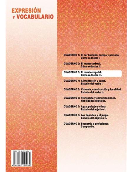 Palabras. Expresión y vocabulario · Nivel 2. Cuaderno 3: El mundo vegetal