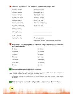 Palabras. Expresión y vocabulario · Nivel 2. Cuaderno 4: Alimentación y salud 2