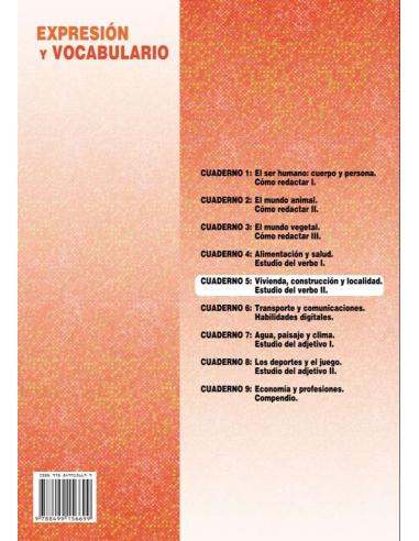 Palabras. Expresión y vocabulario · Nivel 2. Cuaderno 5: Vivienda, construcción y localidad