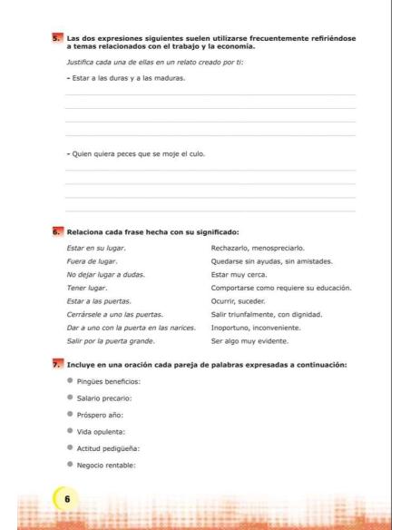 Palabras. Expresión y vocabulario · Nivel 2. Cuaderno 9: Economía y profesiones. Compendio