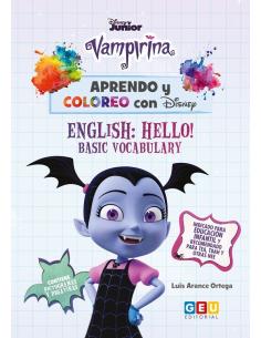 Aprendo y coloreo con Disney. Vampirina. English: Hello! Basic vocabulary 2